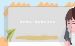 考研数学一题型及分值分布