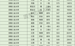 安徽工业大学分数线