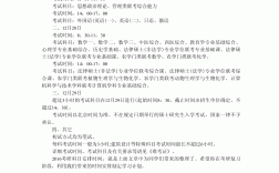 考研科目的时间