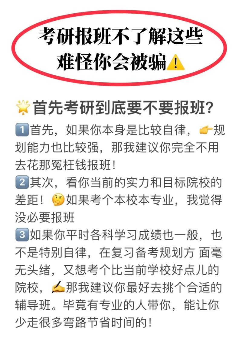 考研该不该报辅导班-图1